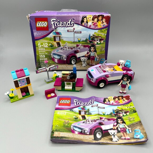 LEGO Friends 41013 Emma’s Sports Car - Complete with Box & Instructions - Picture 2 of 8